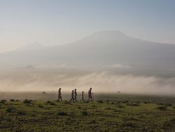 20210909225530 Tortilis Camp   activities   bush walk with the backdrop of Mt Kilimanjaro 2